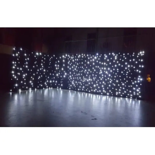 Sterrendoek 6×3 meter wit licht (inclusief statieven)
